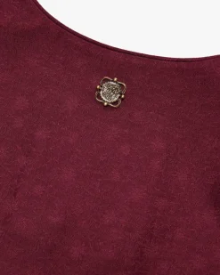 Amarena Dirndl lang mit Seidensamt-Schürze