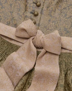 Babette Leinendirndl lang mit Schürze