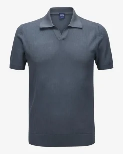 Bambu Strick-Poloshirt
