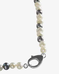 Bianco & Grey Pearl Kette