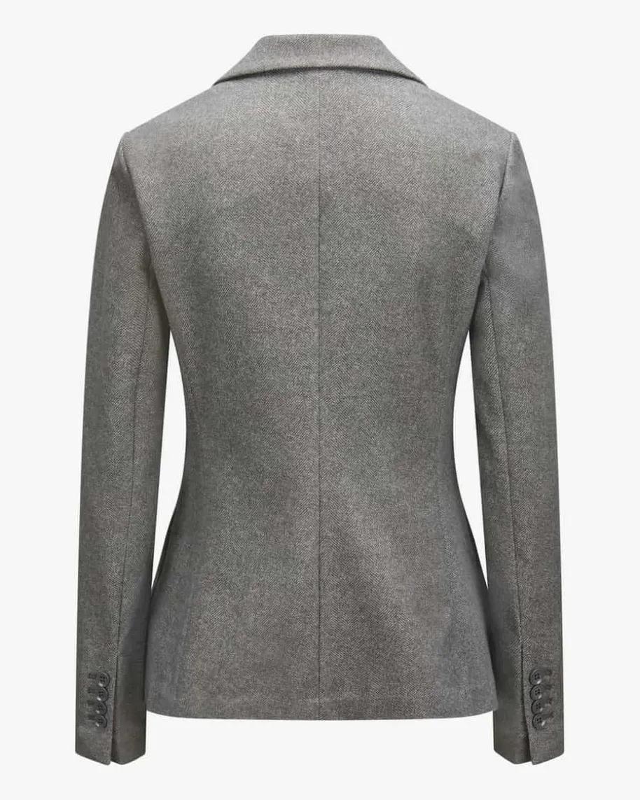 Blazer Slim Fit aus Baumwoll-Mix
