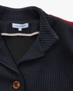 Blouson-Strickjacke