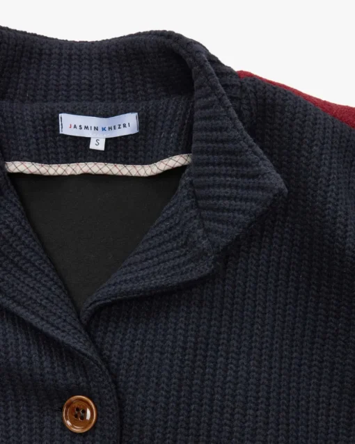 Blouson-Strickjacke