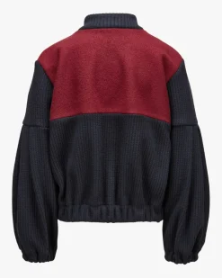 Blouson-Strickjacke