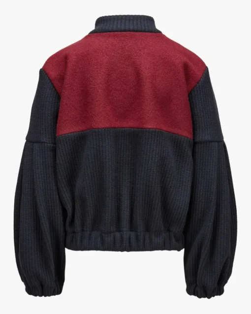 Blouson-Strickjacke