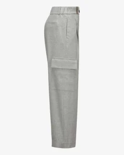 7/8-Cargohose aus Woll-Mix