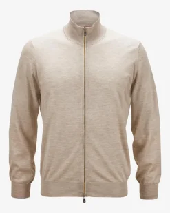 Cashmere-Seiden-Strickjacke