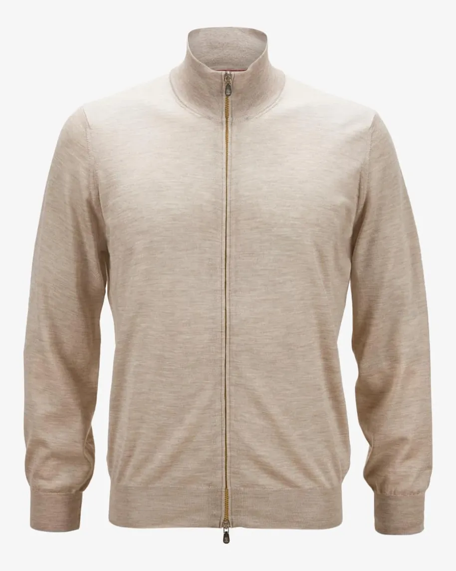Cashmere-Seiden-Strickjacke