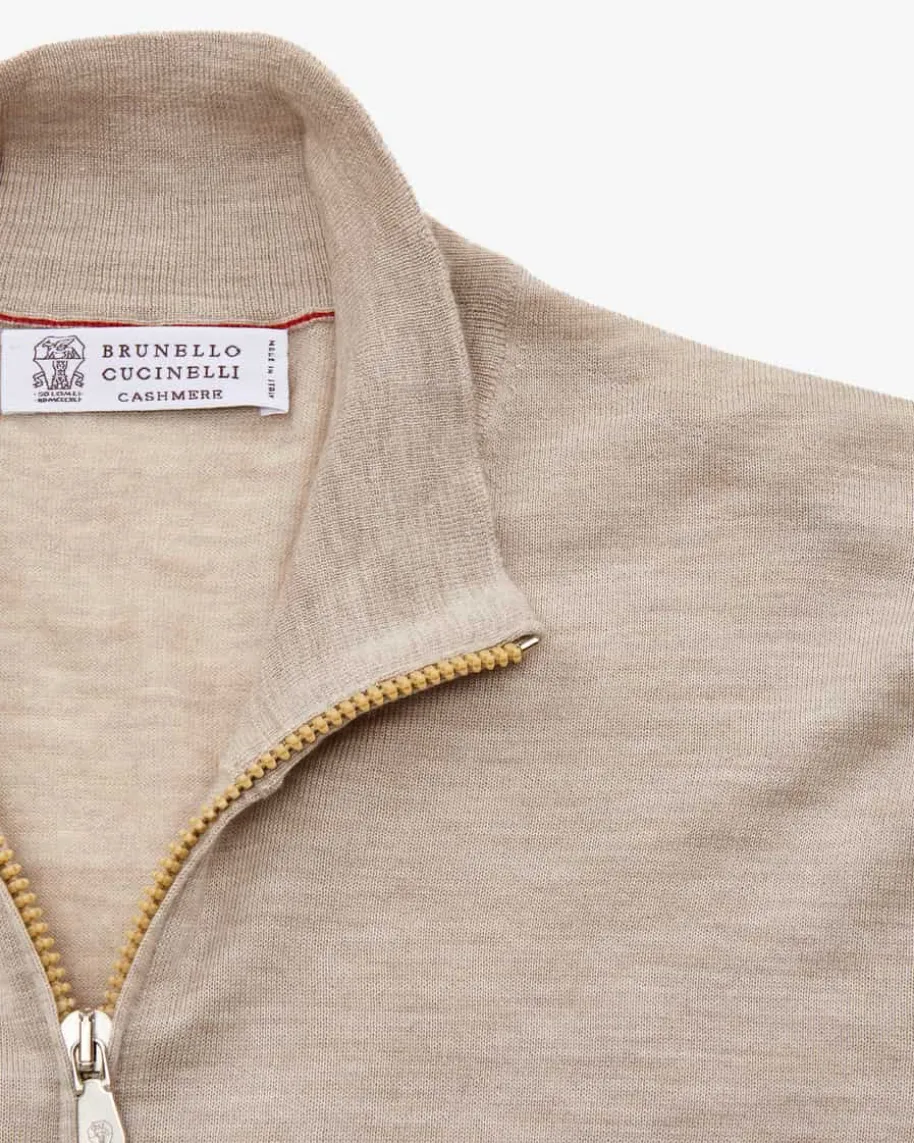 Cashmere-Seiden-Strickjacke