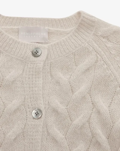 Cashmere-Seiden-Strickjacke