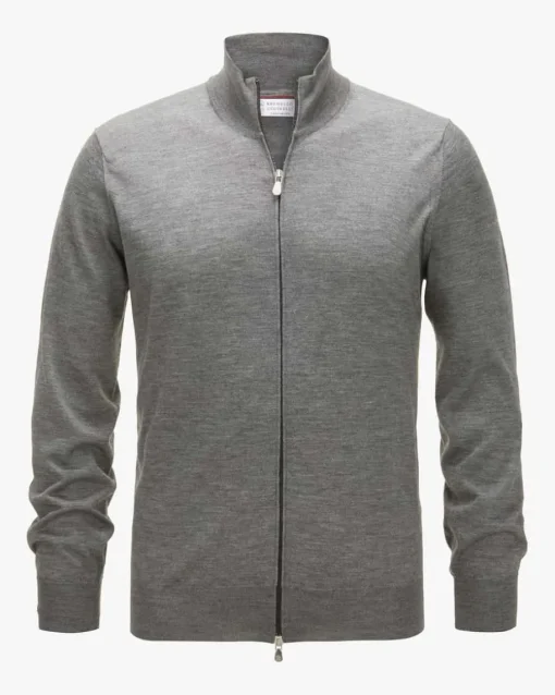 Cashmere-Seiden-Strickjacke