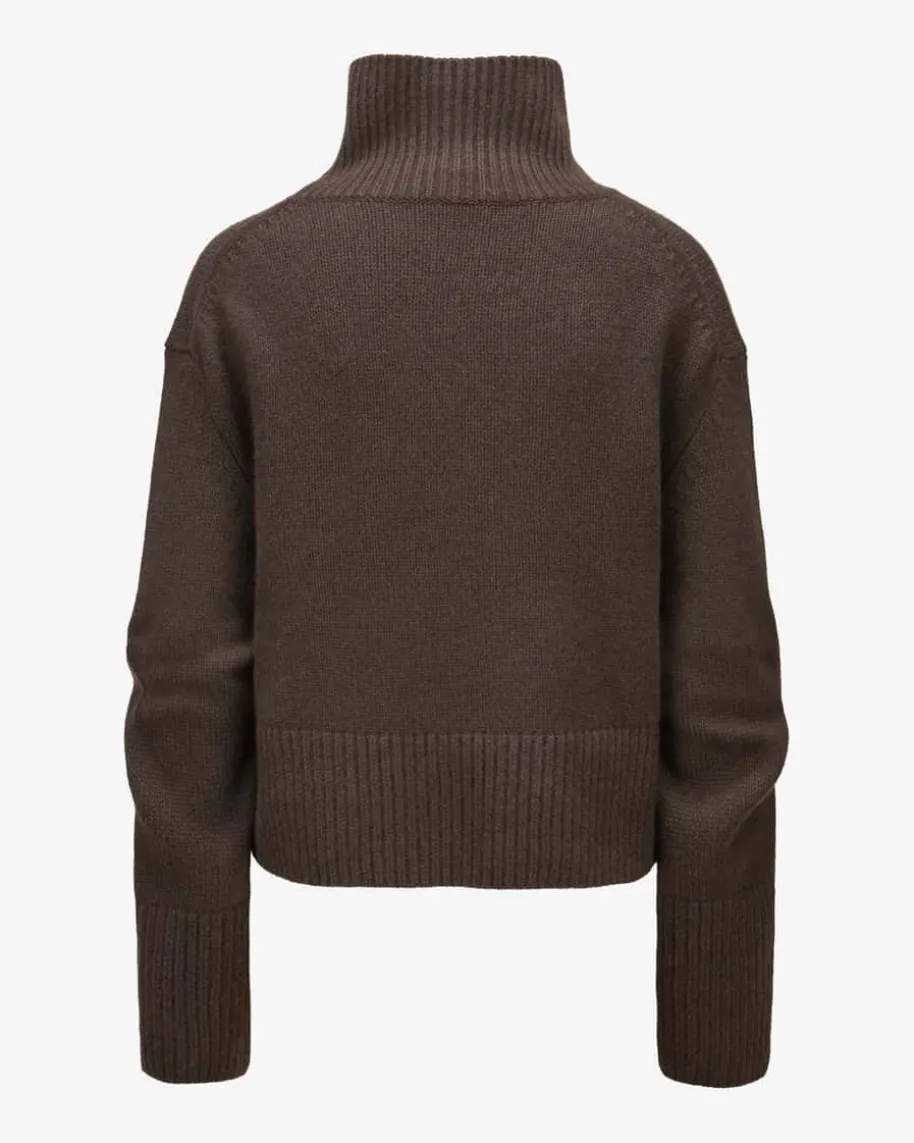 Cashmere-Stehkragenpullover