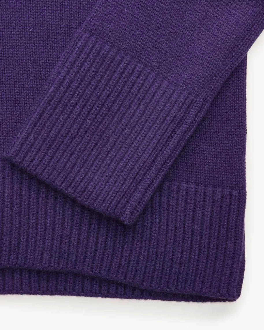 Cashmere-Stehkragenpullover