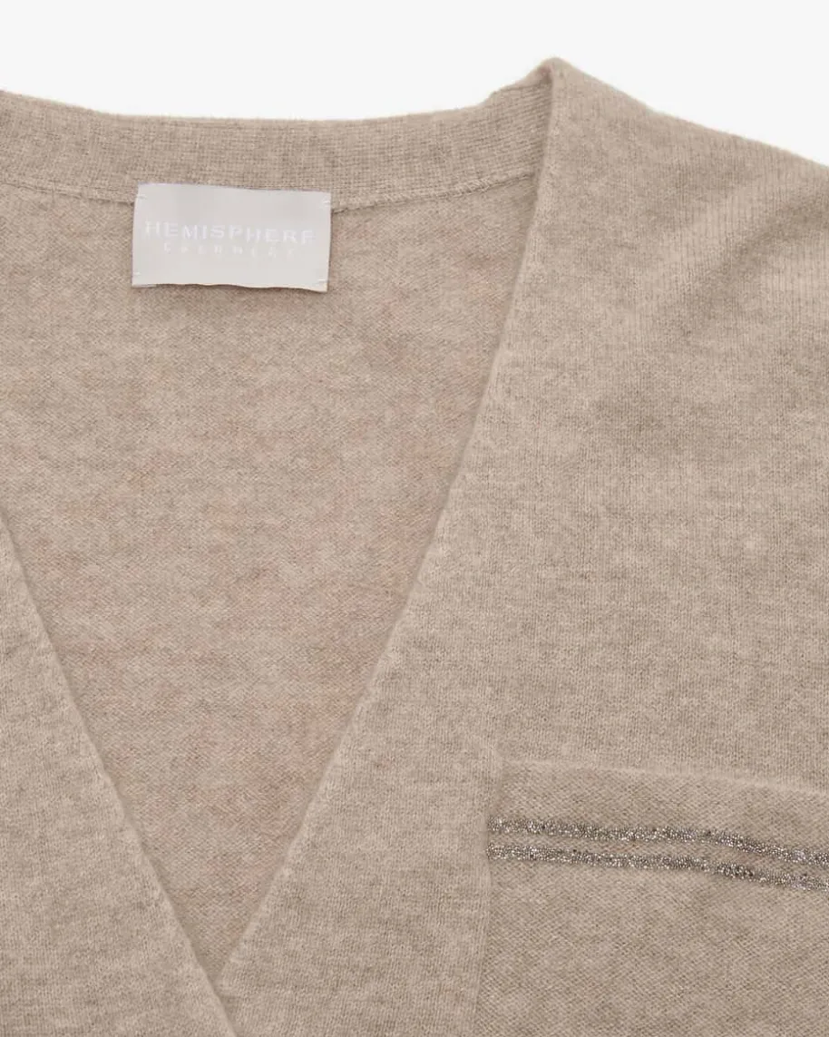 Cashmere-Strickjacke