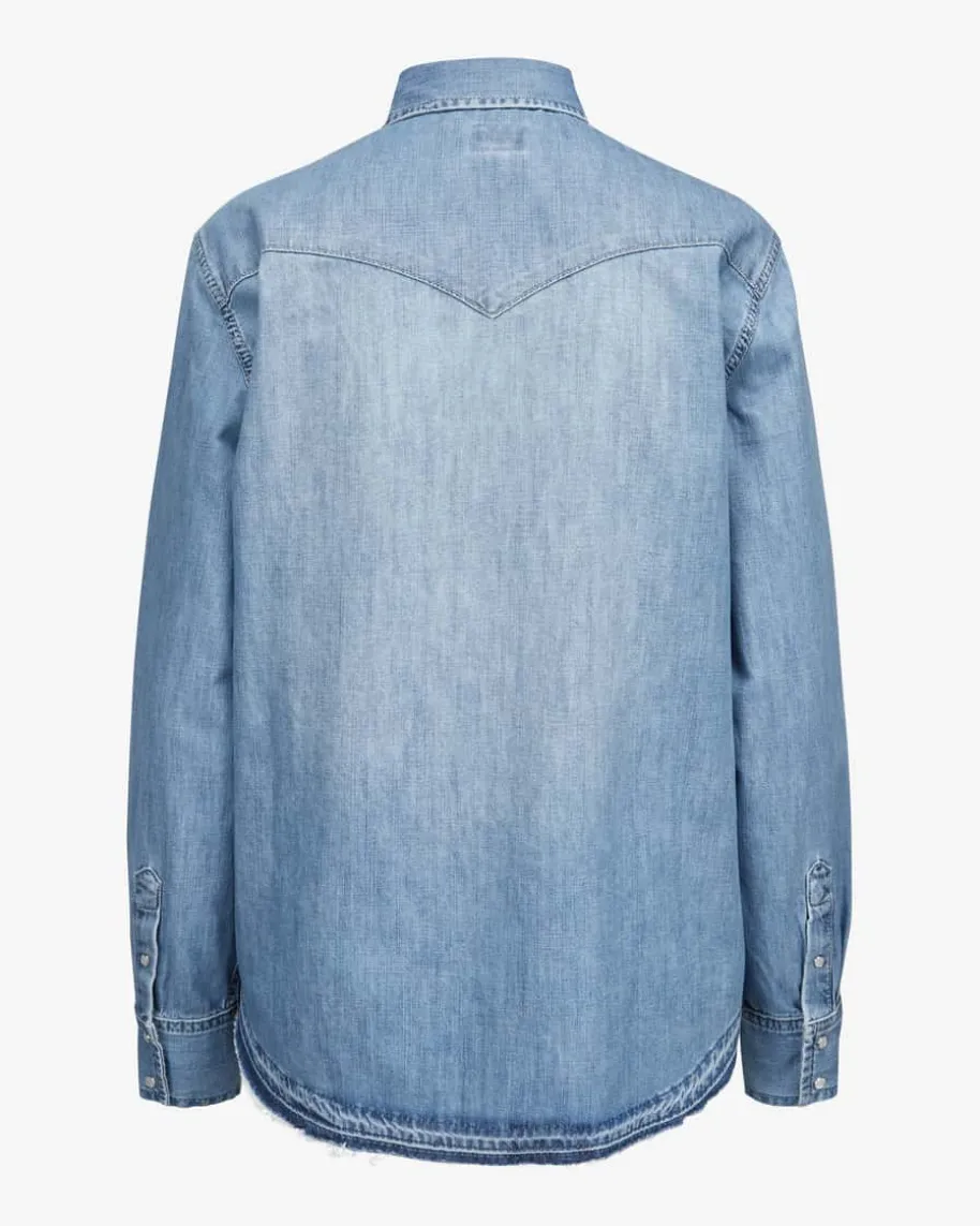 Cassis Jeansbluse