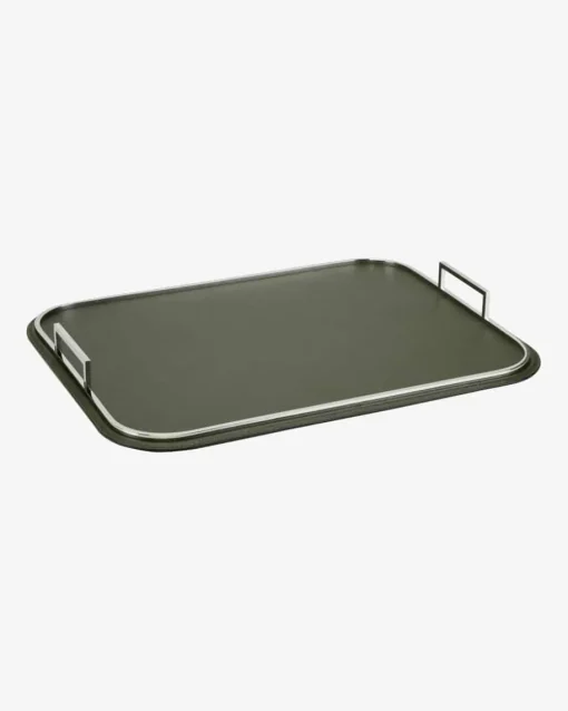 Chrome Leder-Tablett