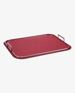 Chrome Leder-Tablett