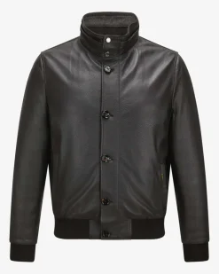 Cleros Daunen-Lederblouson