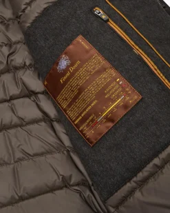 Cleros Daunen-Lederblouson