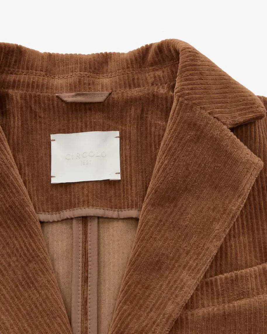 Cordblazer Slim Fit aus Baumwoll-Mix