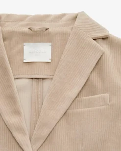 Cordblazer Slim Fit aus Baumwoll-Mix