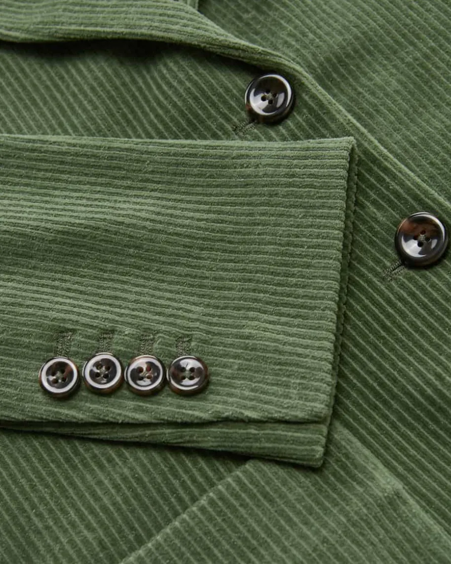 Cordblazer Slim Fit aus Baumwoll-Mix