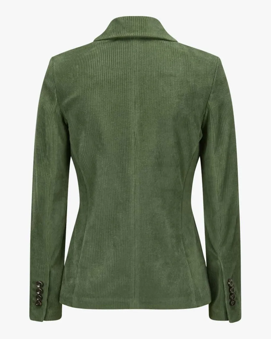 Cordblazer Slim Fit aus Baumwoll-Mix