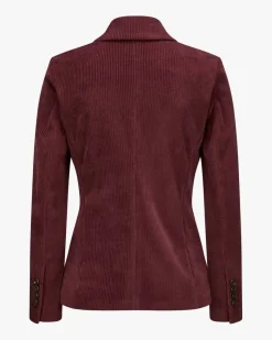 Cordblazer Slim Fit aus Baumwoll-Mix