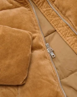 Cord-Daunenjacke