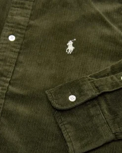 Cord-Hemdbluse Slim Fit