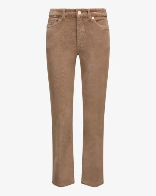 7/8-Cordhose aus Baumwoll-Mix