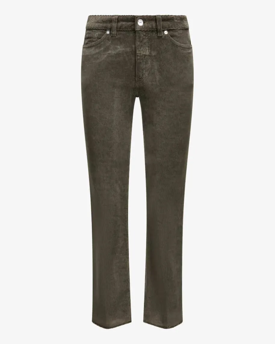 7/8-Cordhose aus Baumwoll-Mix