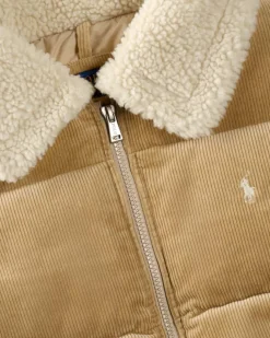 Daunen-Cordjacke