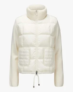 Daunen-Strickjacke