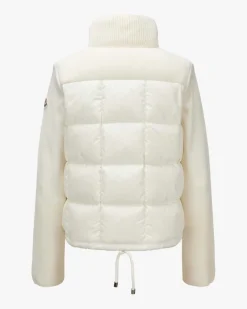 Daunen-Strickjacke