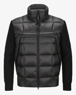 Daunen-Strickjacke