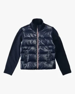 Daunen-Strickjacke