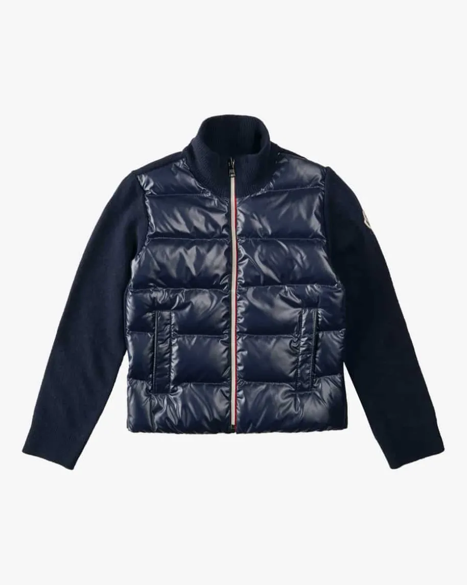 Daunen-Strickjacke