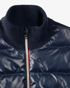 Daunen-Strickjacke