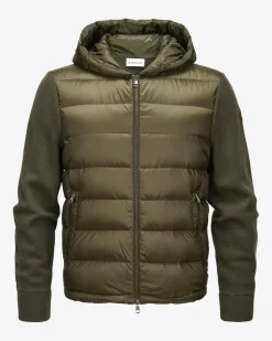Daunen-Strickjacke