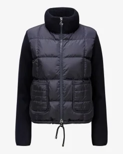 Daunen-Strickjacke