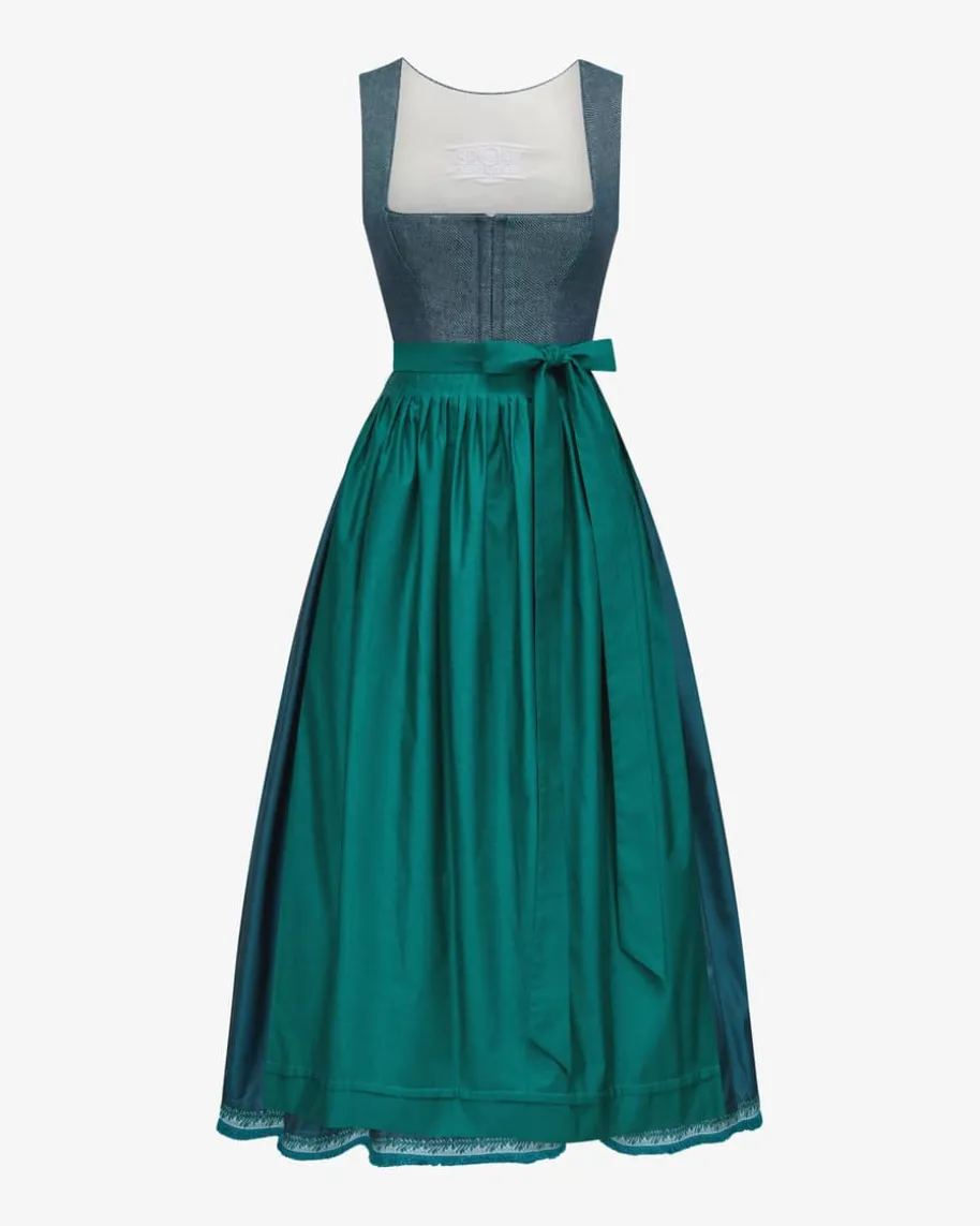 Dirndl lang mit Schürze