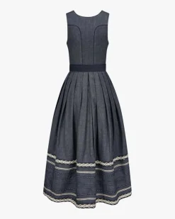 Dirndl lang mit Schürze