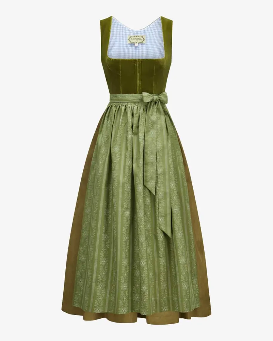 Dirndl lang mit Schürze