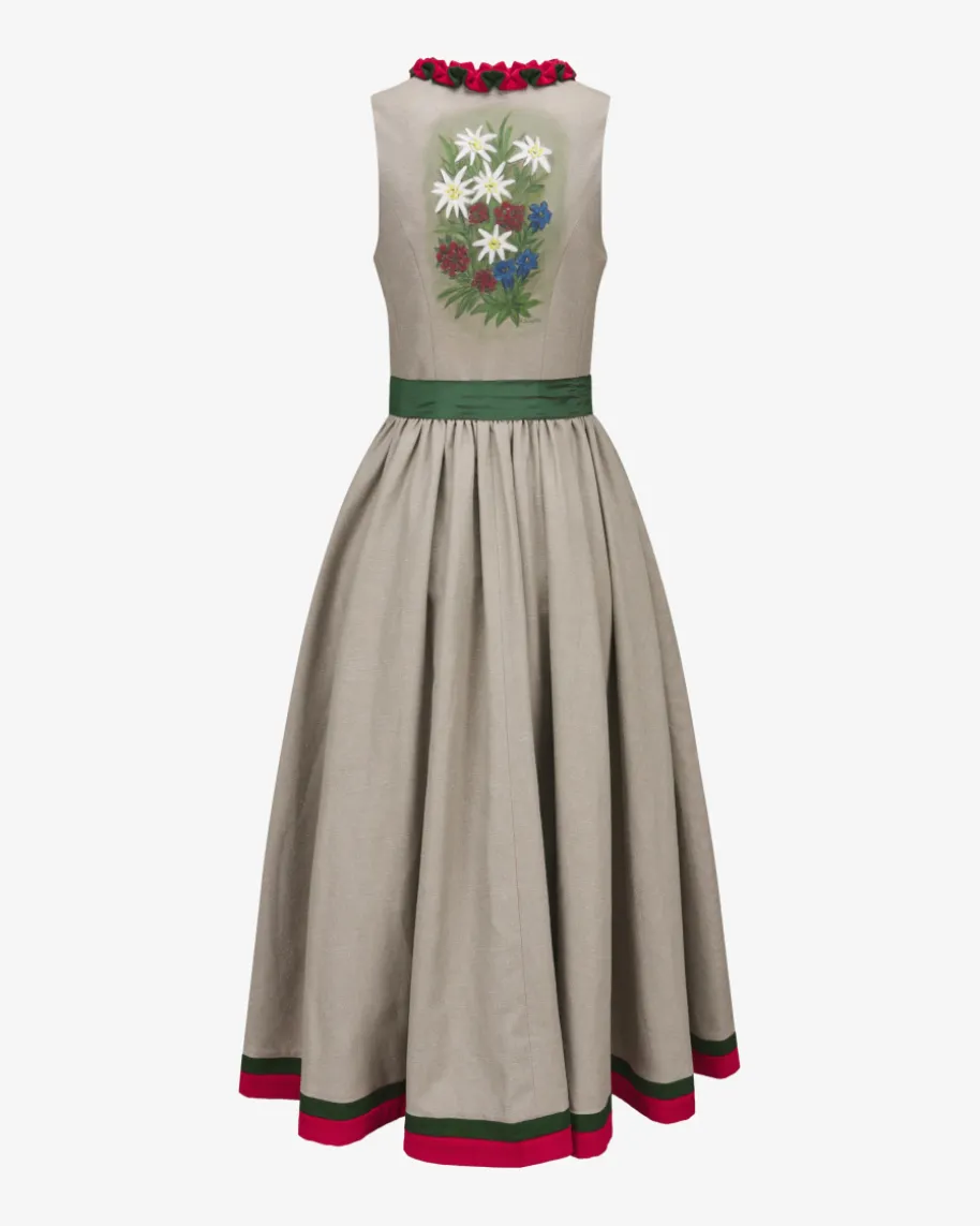 Dirndl lang mit Seidenschürze