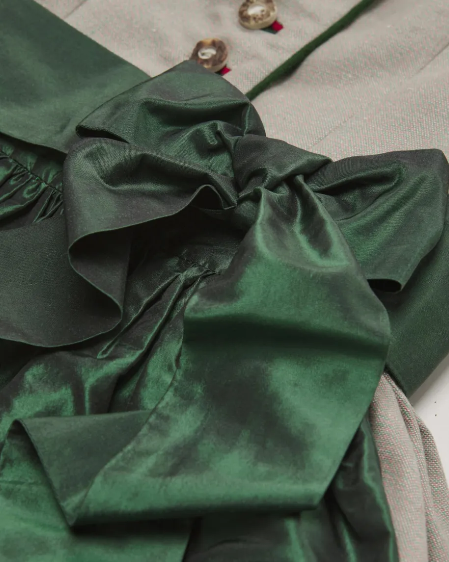 Dirndl lang mit Seidenschürze