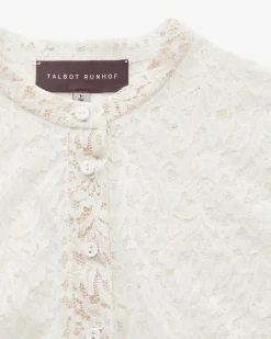 Dirndlbluse semi-transparent