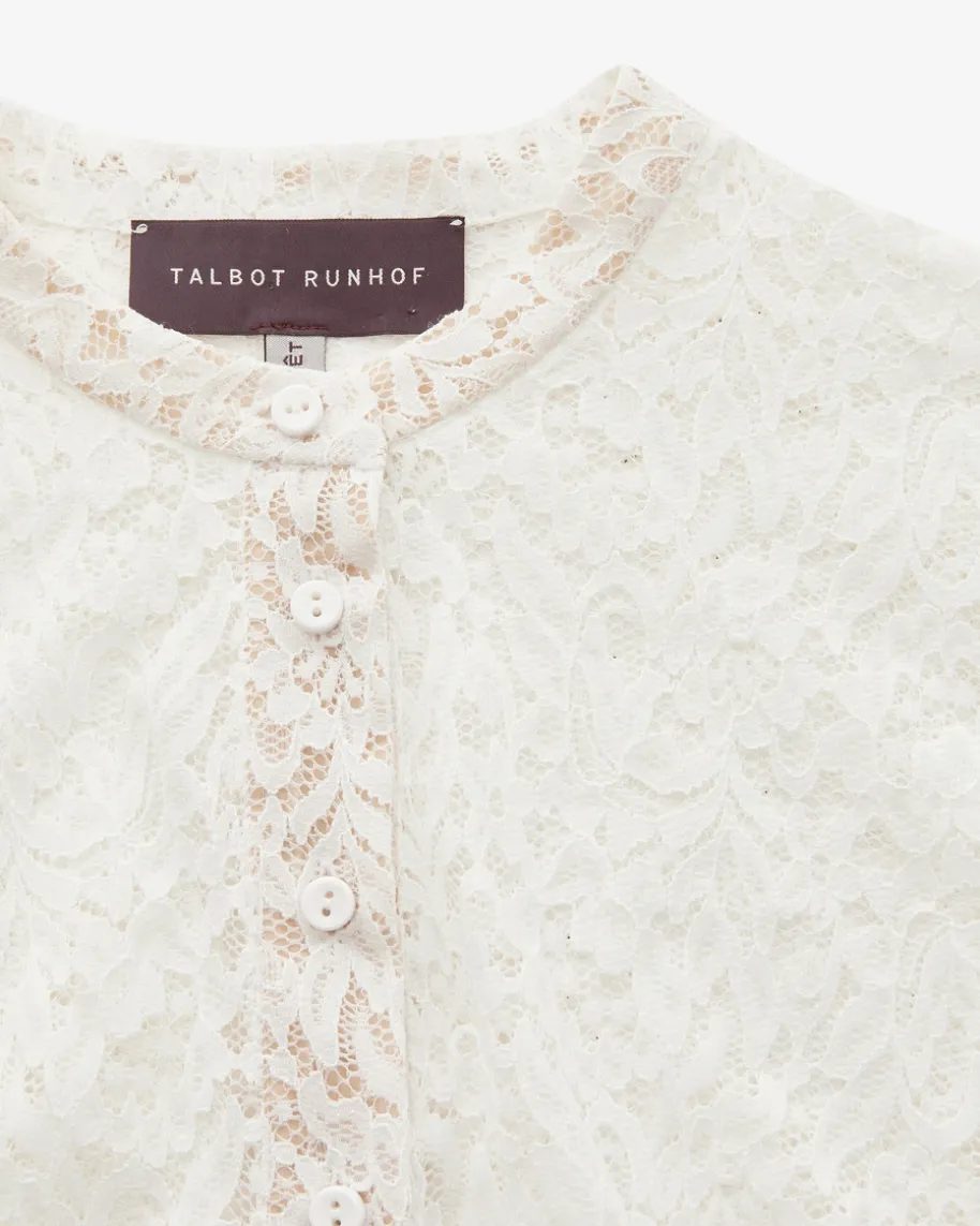 Dirndlbluse semi-transparent