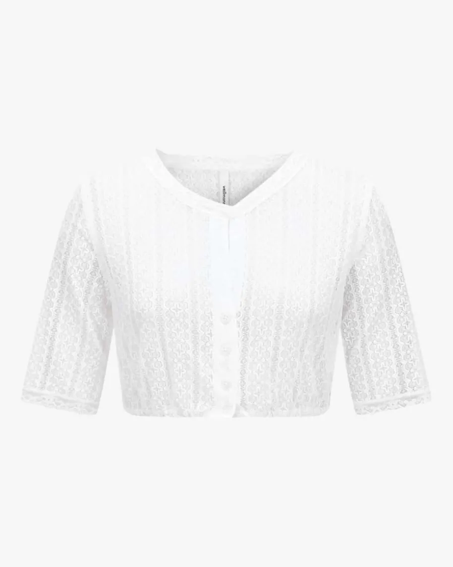 Dirndlbluse Semi-Transparent