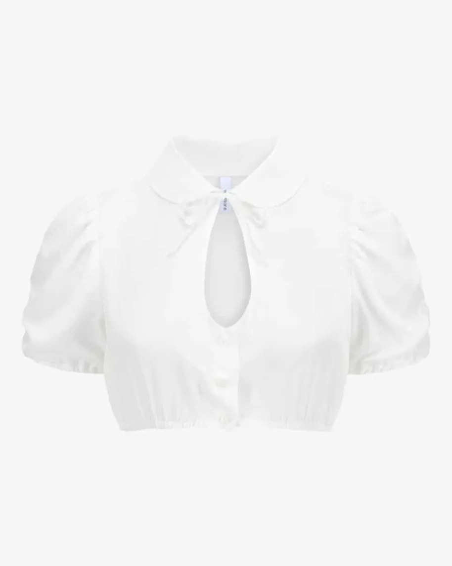 Dirndlbluse Semi-transparent